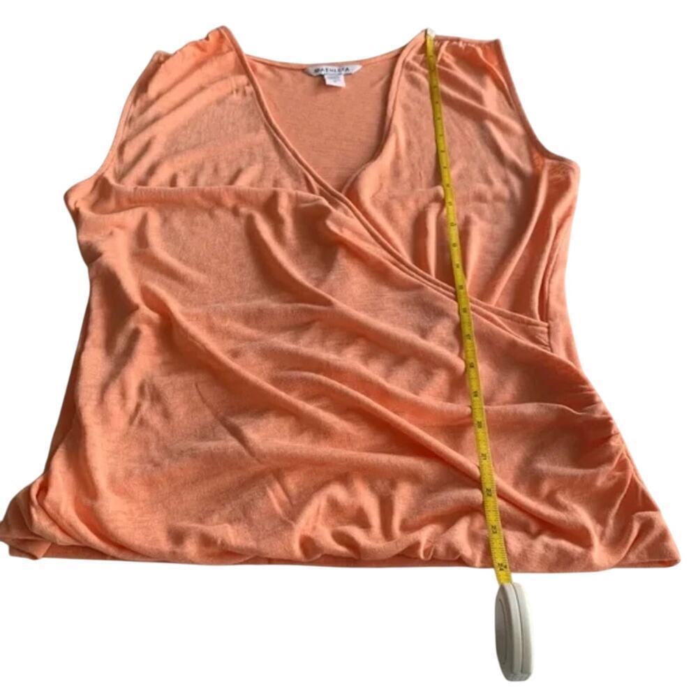 Athleta Women's Breezy Wrap Sleeveless Tank Camisole Top Orange Peach Size M - Picture 11 of 13